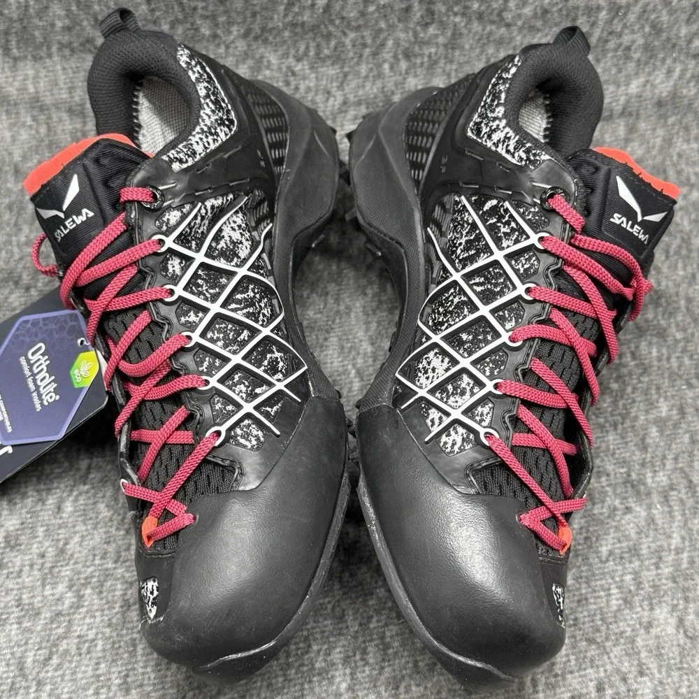 Salewa Wildfire GTX Shoes Gore Tex Lace Up Outdoor Hiking Black Sz 8 63488/0905